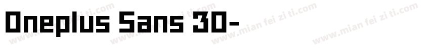 Oneplus Sans 30字体转换